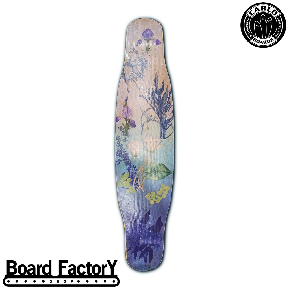 보드팩토리샵 (Board Factory Shop)[100% Handmade] [Deck] Carlo Summer Plant Blue - 44&quot; Medium Flex