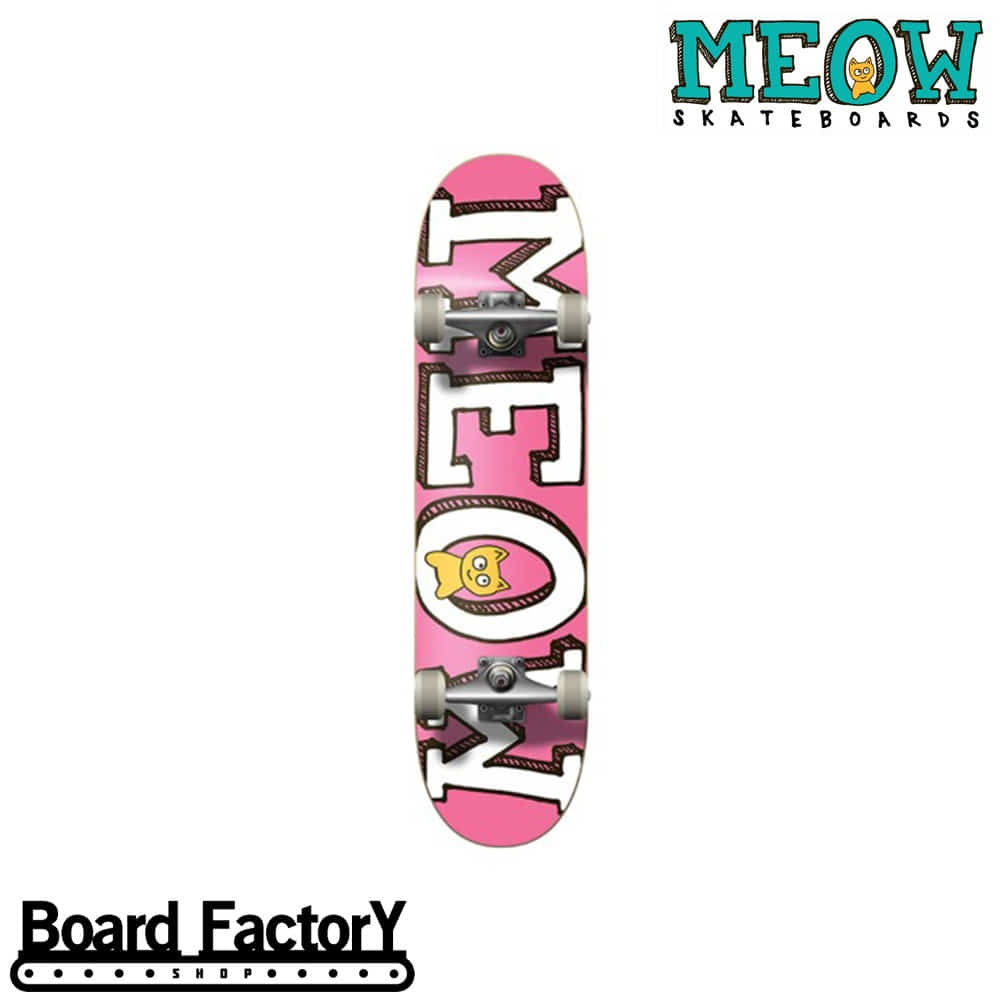 보드팩토리샵 (Board Factory Shop)Meow Logo Pink - 7.5&quot;