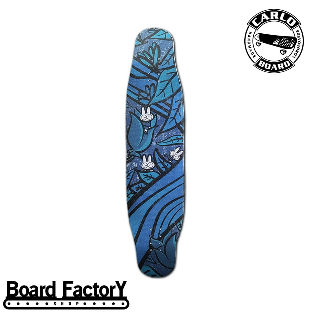 보드팩토리샵 (Board Factory Shop)[100% Handmade] [Deck] Carlo Antonie Jin Blue - 44&quot; Medium Flex
