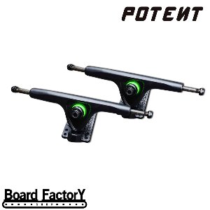 보드팩토리샵 (Board Factory Shop)Potent Trucks black - 180mm 50˚