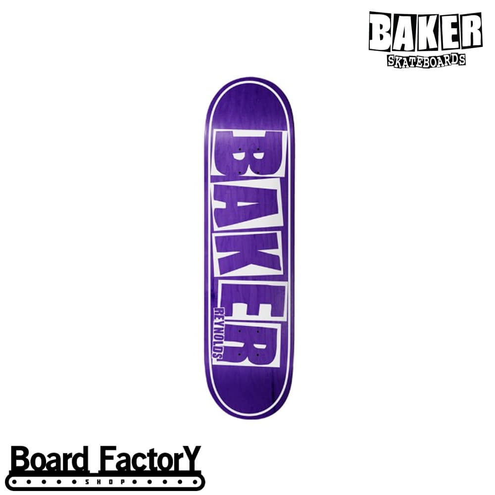 보드팩토리샵 (Board Factory Shop)[Deck] Baker AR Brand Name Purple - 8.125&quot;